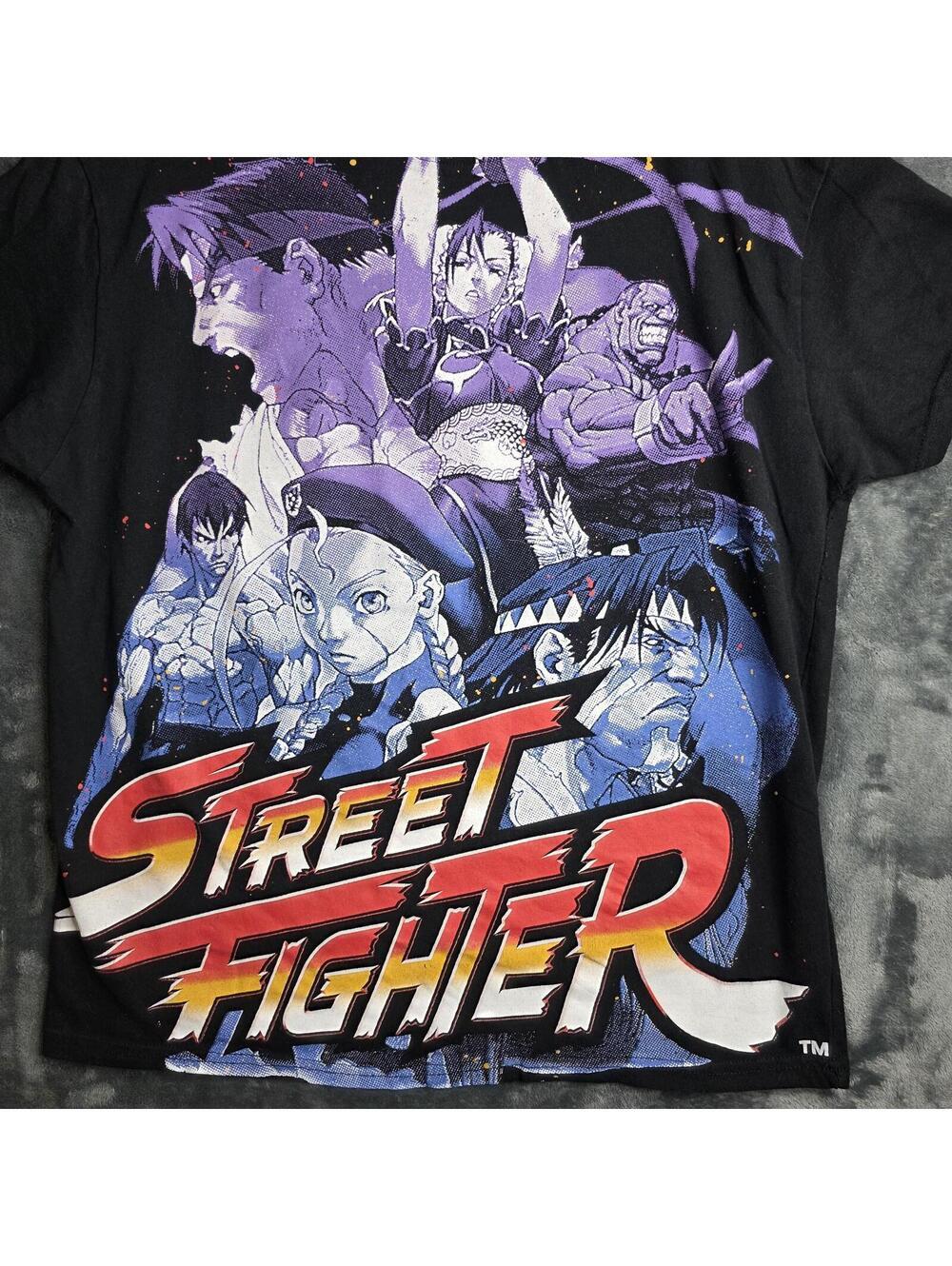 Street Fighter T-Shirt Mens Size L Black Short Sleeve Video Game Capcom - Picture 2 of 6